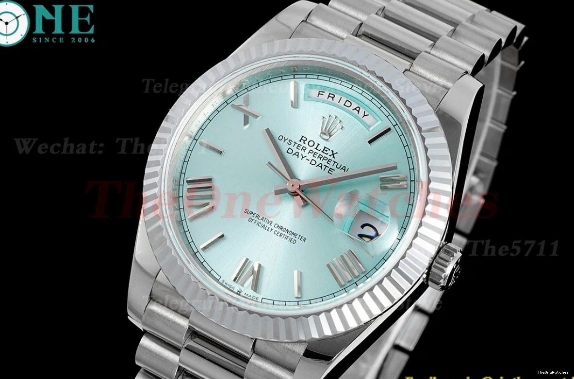 DayDate VR3255 JDF Ice Blue V4 228236 Rmn (Gain 40mm Weight) SS SS 1224